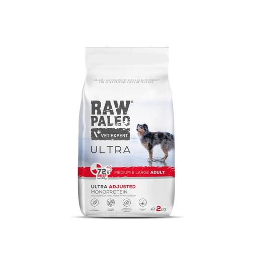 Raw Paleo Ultra Dla Psa Sucha Medium&Large Adult Wołowina 2kg