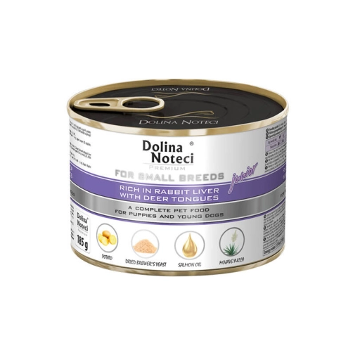 Dolina Noteci Premium Junior Z Wątróbką Króliczą I Ozorkami Jelenia 185g