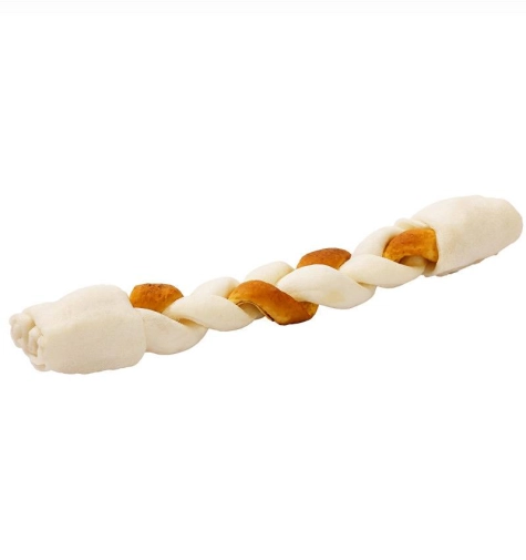 Maced Warkocz Brązowo- Biały Premium 25cm