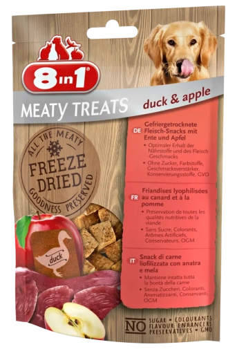 8in1 Freeze Dried Przysmak Dla Psa Kaczka & Jabłko 50g