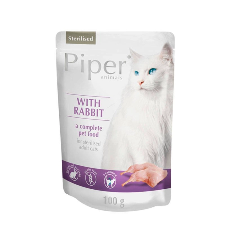 Dolina Noteci Piper Sterlised Królik Dla Kota  100g