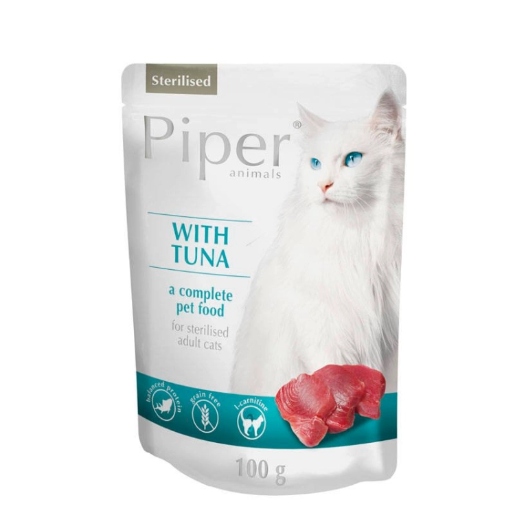 Dolina Noteci Piper Sterilised Tuńczyk Dla Kota 100g