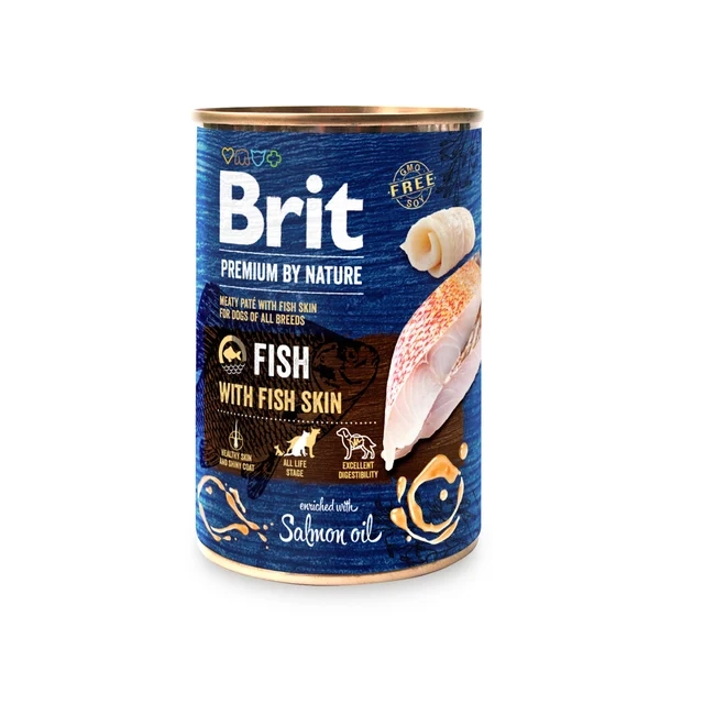 Karma Dla Psa Brit Premium by Nature Ryba Ze Skórką 400g