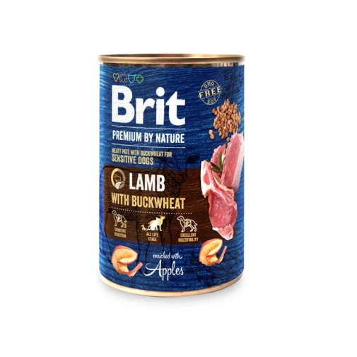 Karma Dla Psa Brit Premium by Nature Jagnięcina Z Gryką 400g