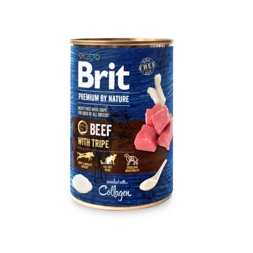 Karma Dla Psa Brit Premium by Nature Wołowina Z Flakami 400g
