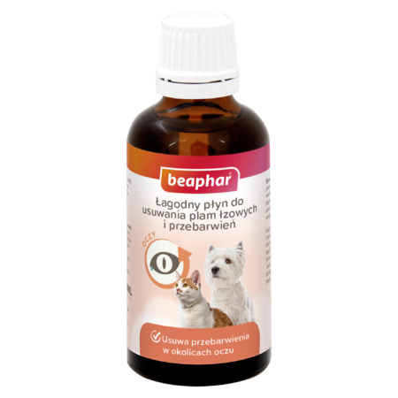 Beaphar Łagodny Płyn Do Usuwania Zażółceń Oczu 50ml
