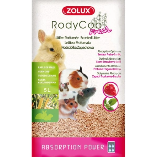 Zolux Rody'cob Fresh Podściółka Dla Gryzoni I Królików Truskawka 5l