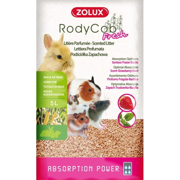 Zolux Rody'cob Fresh Podściółka Dla Gryzoni I Królików Truskawka 5l
