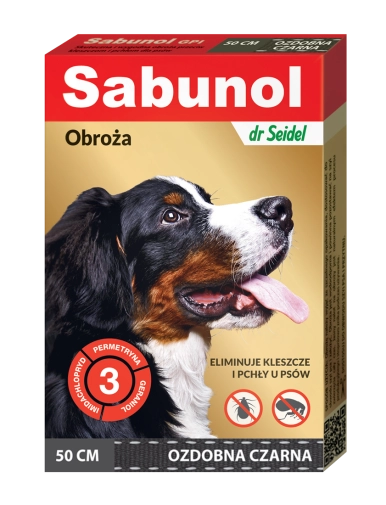 Sabunol Obroża Ozdobna Przeciw Insektom 50cm Czarna