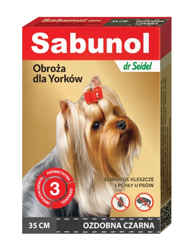 Sabunol Obroża Ozdobna Przeciw Insektom 35cm Czarna