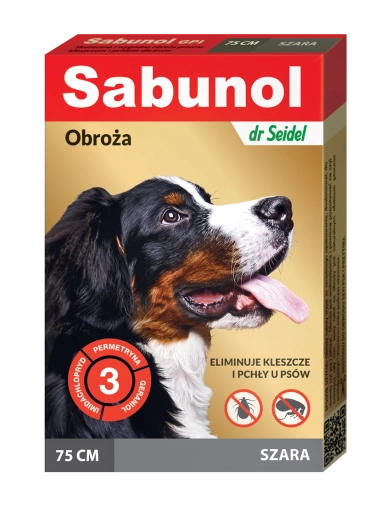 Sabunol Obroża Ozdobna Przeciw Insektom 75cm Szara
