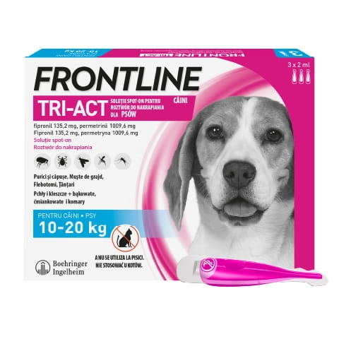 Frontline Tri-act "M" 1pipeta Dla Psów 10-20kg