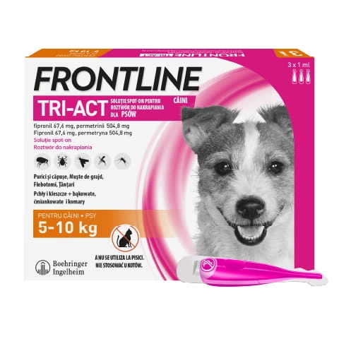 Frontline Tri-act "S" 1 Pipeta Dla Psów 5-10kg