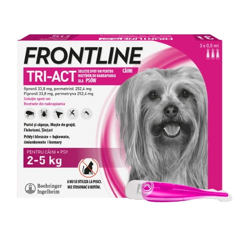 Frontline Tri-act "Xs" 1 Pipeta Dla Psów Do 5kg
