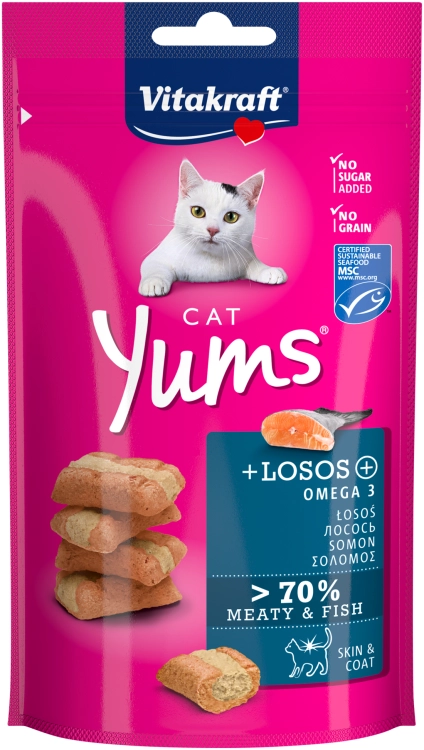 Vitakraft Yums Przysmak Dla Kota Łosoś 40g