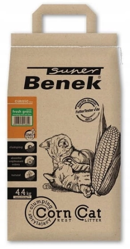 Super Benek Corn Cat Naturalny 7l Świeża Trawa