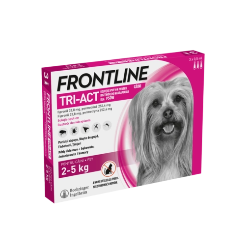 Frontline Tri-act "Xs" 3 Pipety Dla Psów Do 5kg