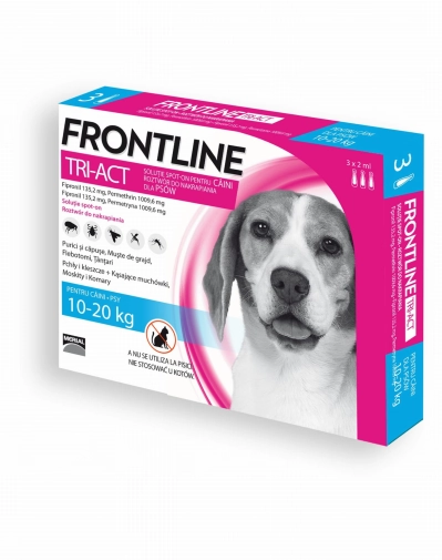 Frontline Tri-act "M" 3 Pipety Dla Psów 10-20kg