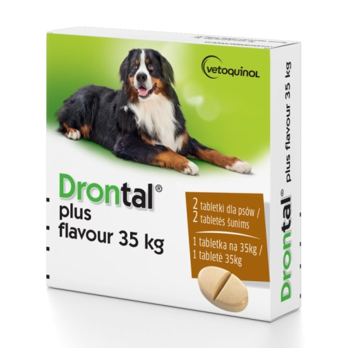 Vetoquinol Drontal Plus Flavour Dla Psów Powyżej 35kg 2 Tabletki