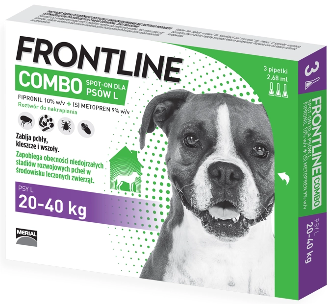 Frontline Combo -l- Psy Od 20 Do 40 Kg 3 Pipety