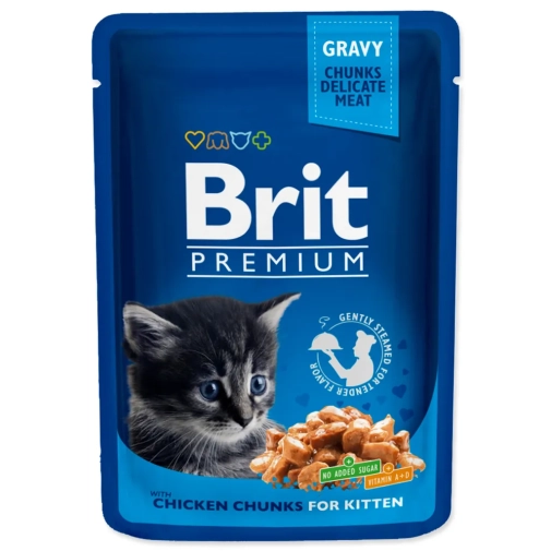 Karma Dla Kota Brit Premium Saszetka 100g Kitten Z Kurczakiem