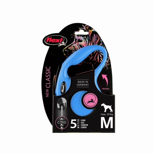 Flexi Smycz New Classic "M"- 5m Do 20kg, Niebieska
