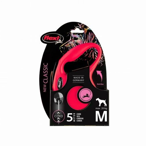 Flexi Smycz New Classic "M"- 5m Do 20kg, Czerwona