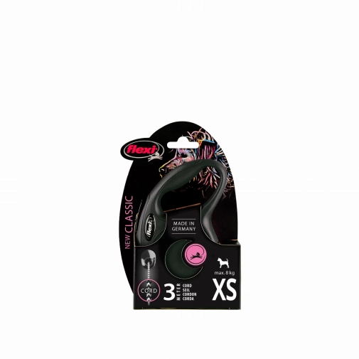 Flexi Smycz New Classic "XS" 3m-8kg Czarna