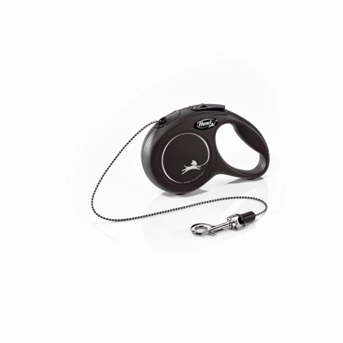 Flexi Smycz New Classic "XS" 3m-8kg Czarna