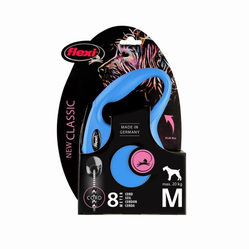 Flexi Smycz New Classic "M"- 8m Do 20kg, Niebieska