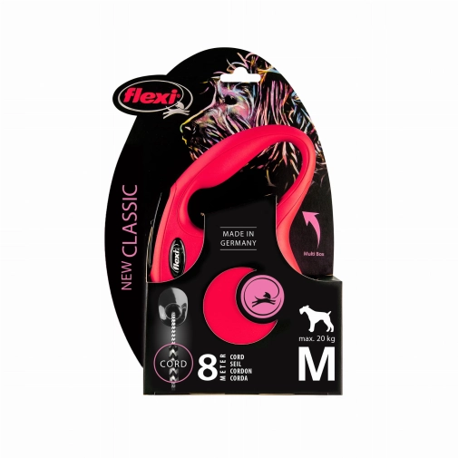 Flexi Smycz New Classic "M"- 8m Do 20kg, Czerwona