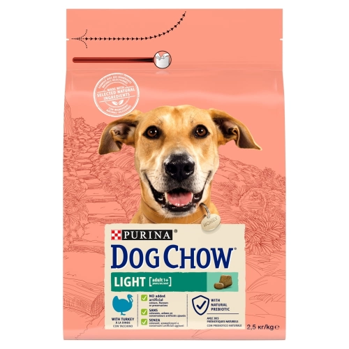 Purina Dog Chow Light Indyk 2,5kg