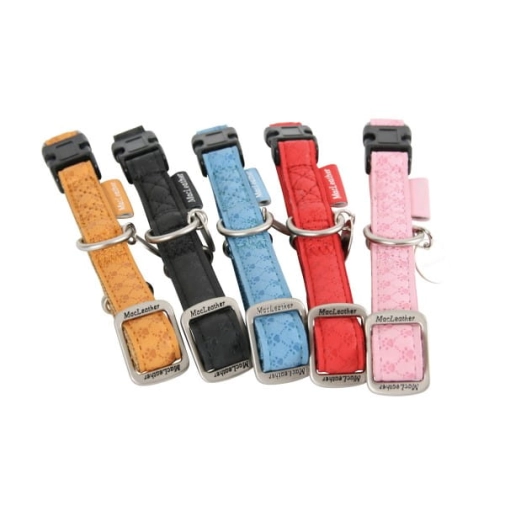 Zolux Mac Leather Obroża Regulowana 20mm Żółta