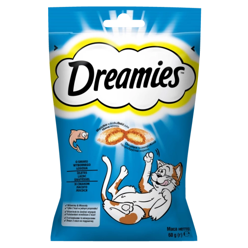 Dreamies Przysmak Dla Kota Z Łososiem 60g