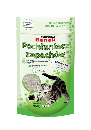 Super Benek Pochłaniacz Zapachów Zielony Las Worek 450g