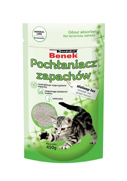 Super Benek Pochłaniacz Zapachów Zielony Las Worek 450g