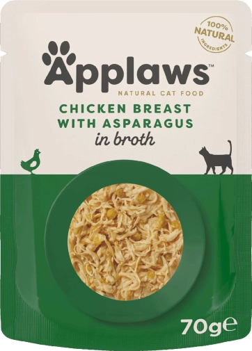 Applaws Saszetka Kura/Szparagi 70g
