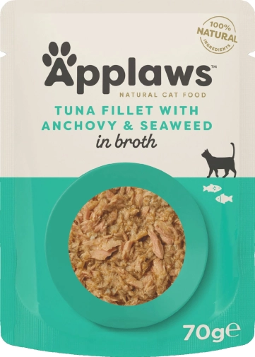 Applaws Saszetka Tuńczyk/Anchois/Wodorosty 70g