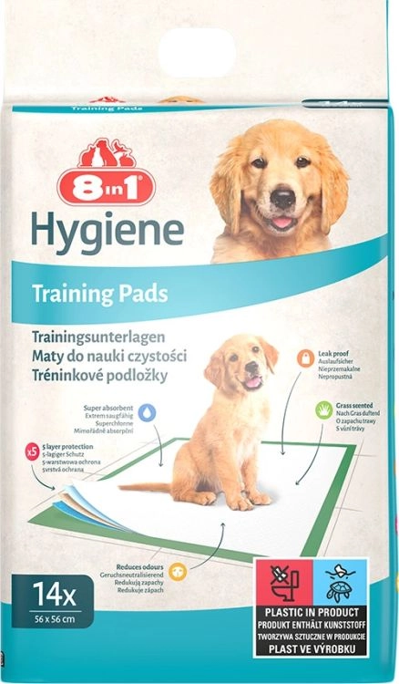 8in1 Maty Do Nauki Czystości 56x56cm 14szt