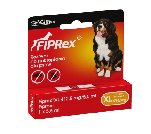 Fiprex Dla Psa Xl Od 40-55kg Ampułka 5,5ml