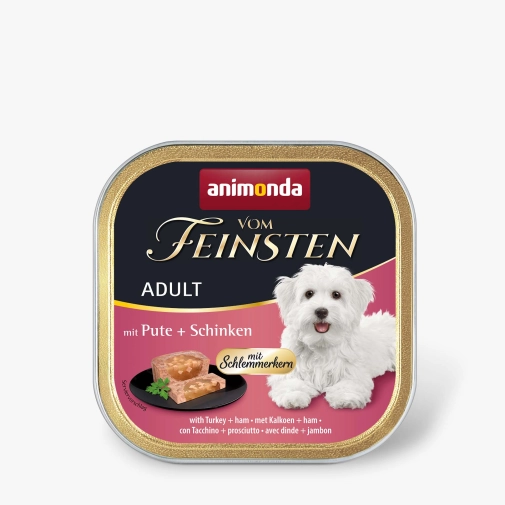 Karma Dla Psa Animonda Vom Feinsten Adult Indyk Z Szynką 150g