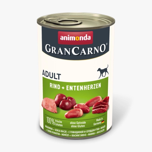 Karma Dla Psa Animonda Grancarno Wołowina Z Sercami Kaczymi 400g