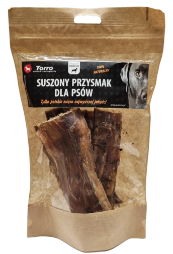 Torro Gryzak Naturalny Przełyk Wołowy Prasowany Cięty 100g