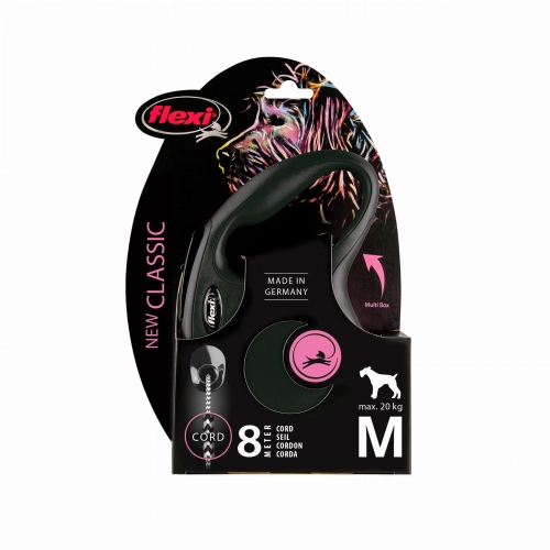 Flexi Smycz New Classic "M"- 8m Do 20kg, Czarna