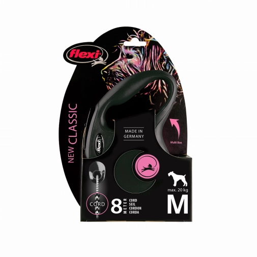 Flexi Smycz New Classic "M"- 8m Do 20kg, Czarna
