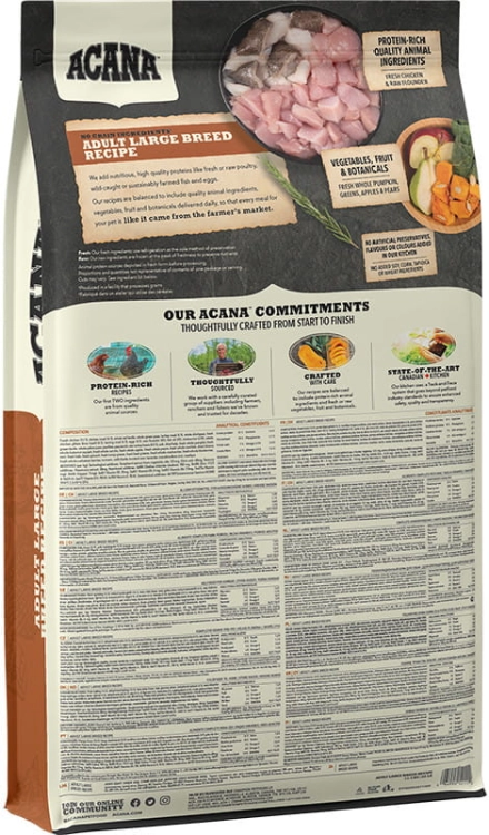 Karma Dla Psa Acana Heritage Adult Large Breed 17kg
