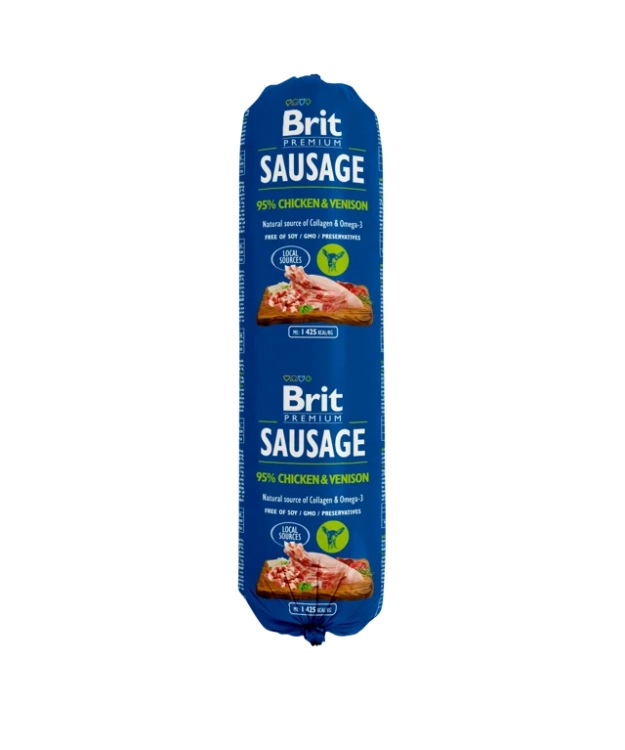 Karma Dla Psa Brit Sausage Kurczak Z Dziczyzną 800g
