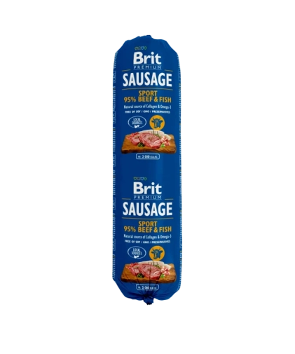 Karma Dla Psa Brit Sausage Sport Formuła Wołowina Z Rybą 800g