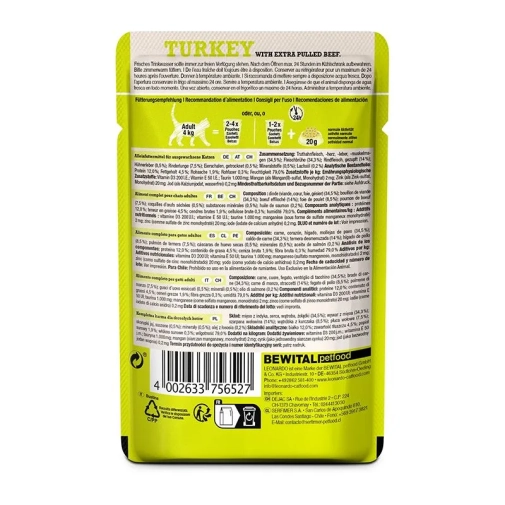 Leonardo Pulled Beef Extra Szarpane Mięso Z Indyka Saszetka 70g