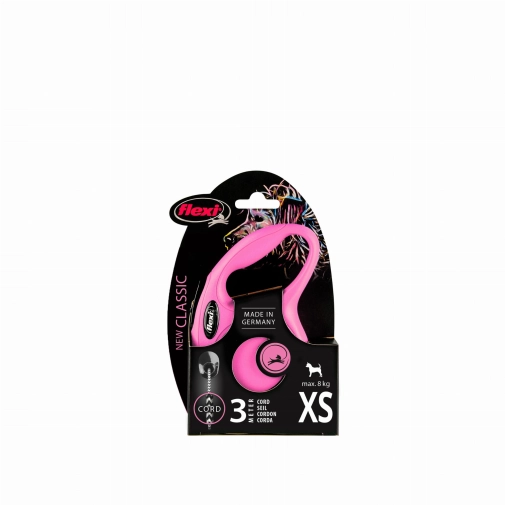 Flexi Smycz New Classic "XS"- 3m Do 8kg  Różowa
